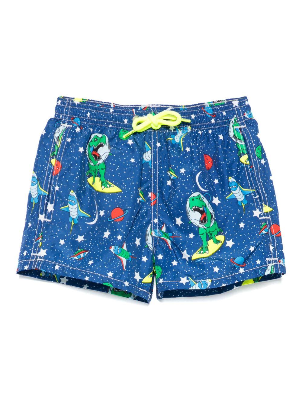 Costume jean lighting blu con fantasia all-over JEA0004 01040H MC2 SAINT BARTH KIDS 