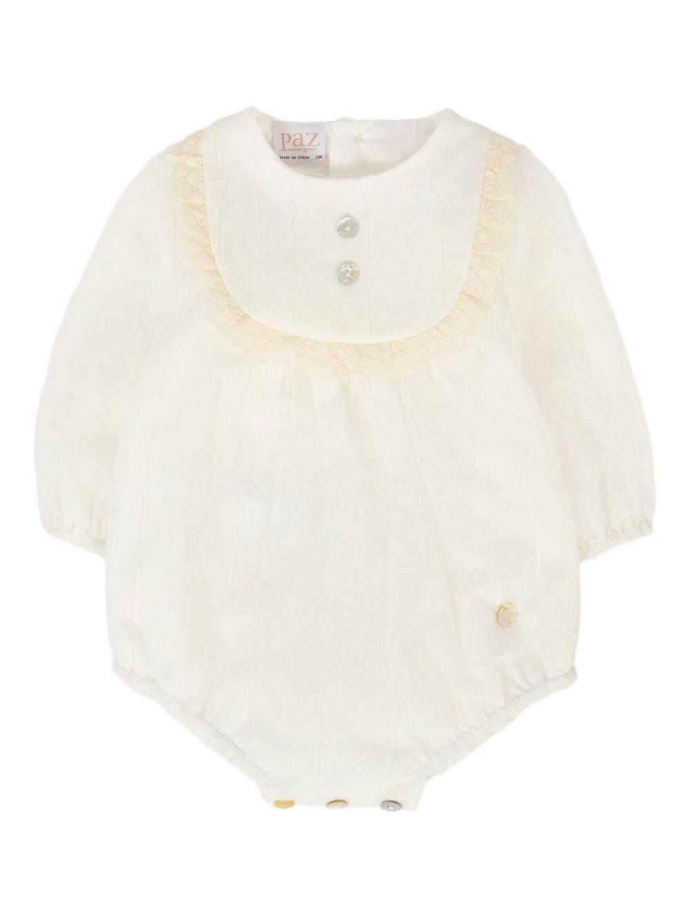 Body Panna con Finitura in Pizzo 005152833 60T2020 PAZ RODRIGUEZ KIDS 