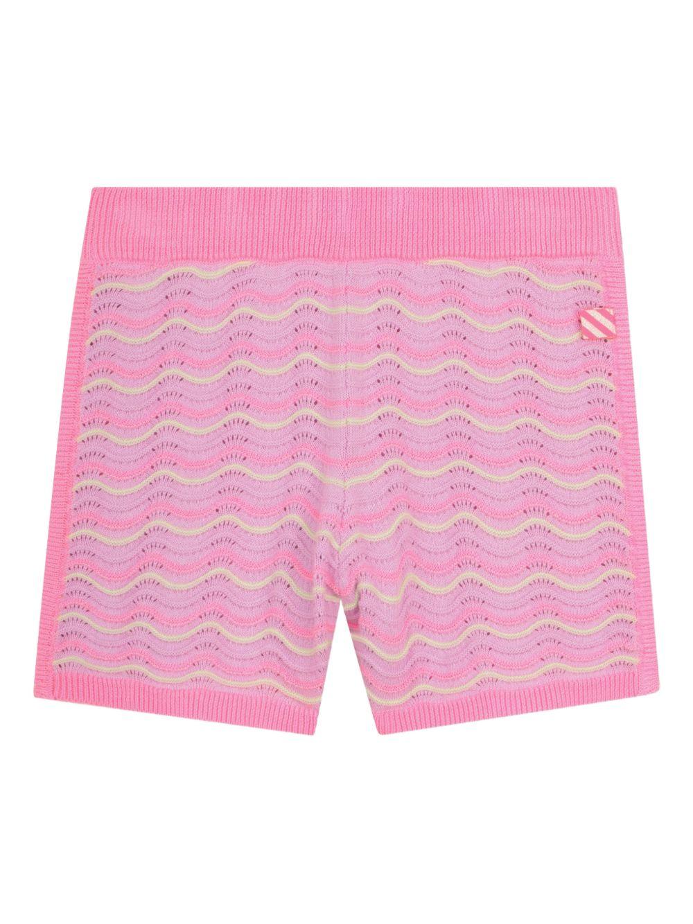 Shorts in cotone a onde con vita elasticizzata U21895 929 BILLIE BLUSH KIDS 