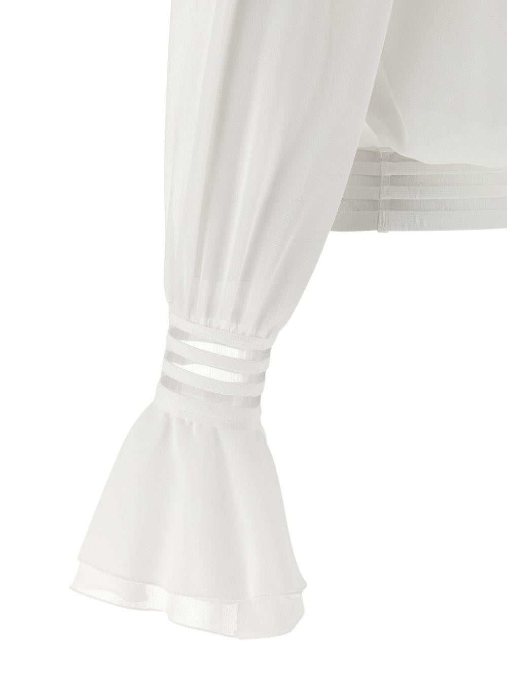Blusa in poliestere con spalle scoperte CA13561E2 X88 ELISABETTA FRANCHI 