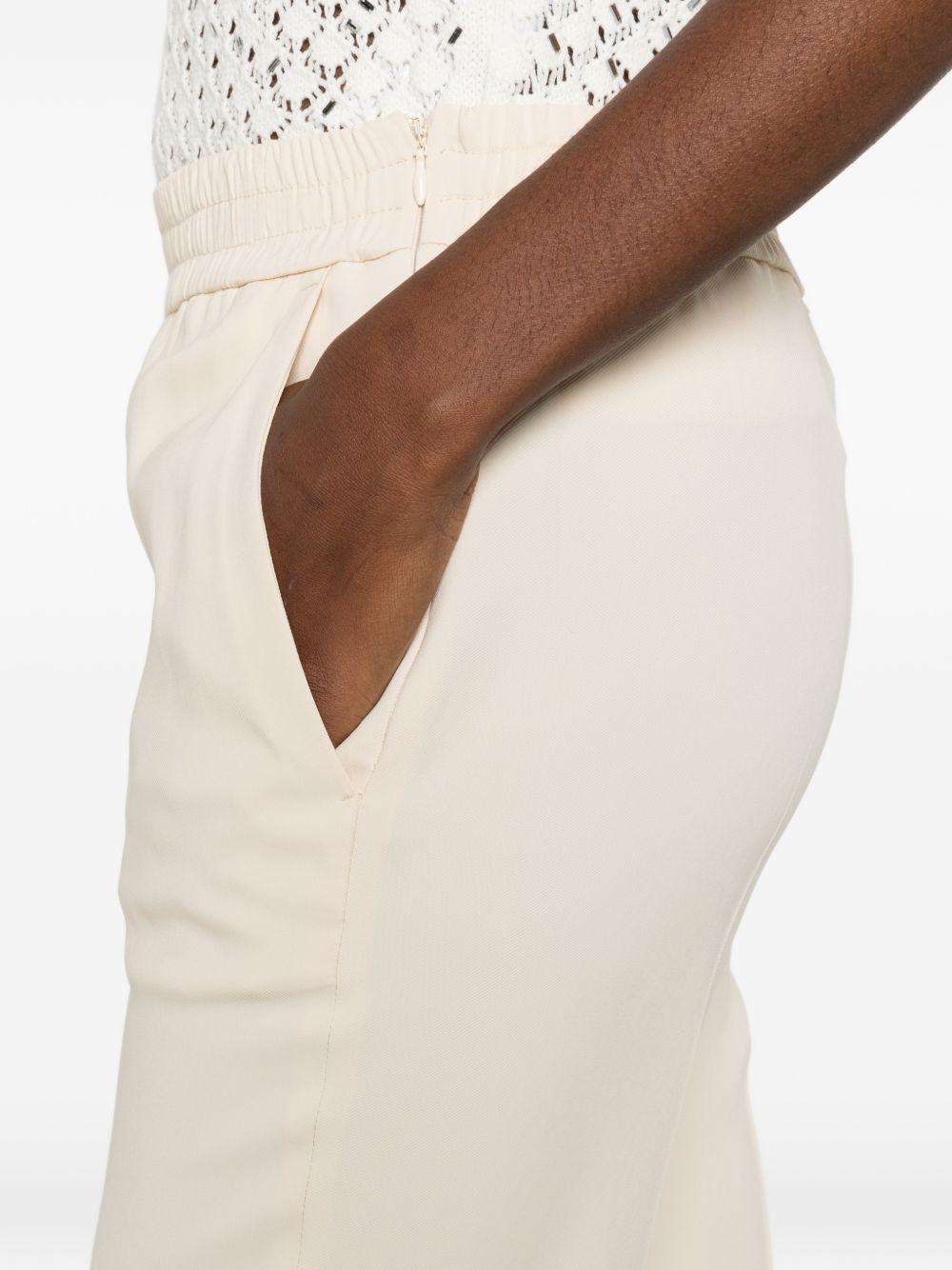 Pantaloni a zampa panna 261TP2225 07222 TWINSET 