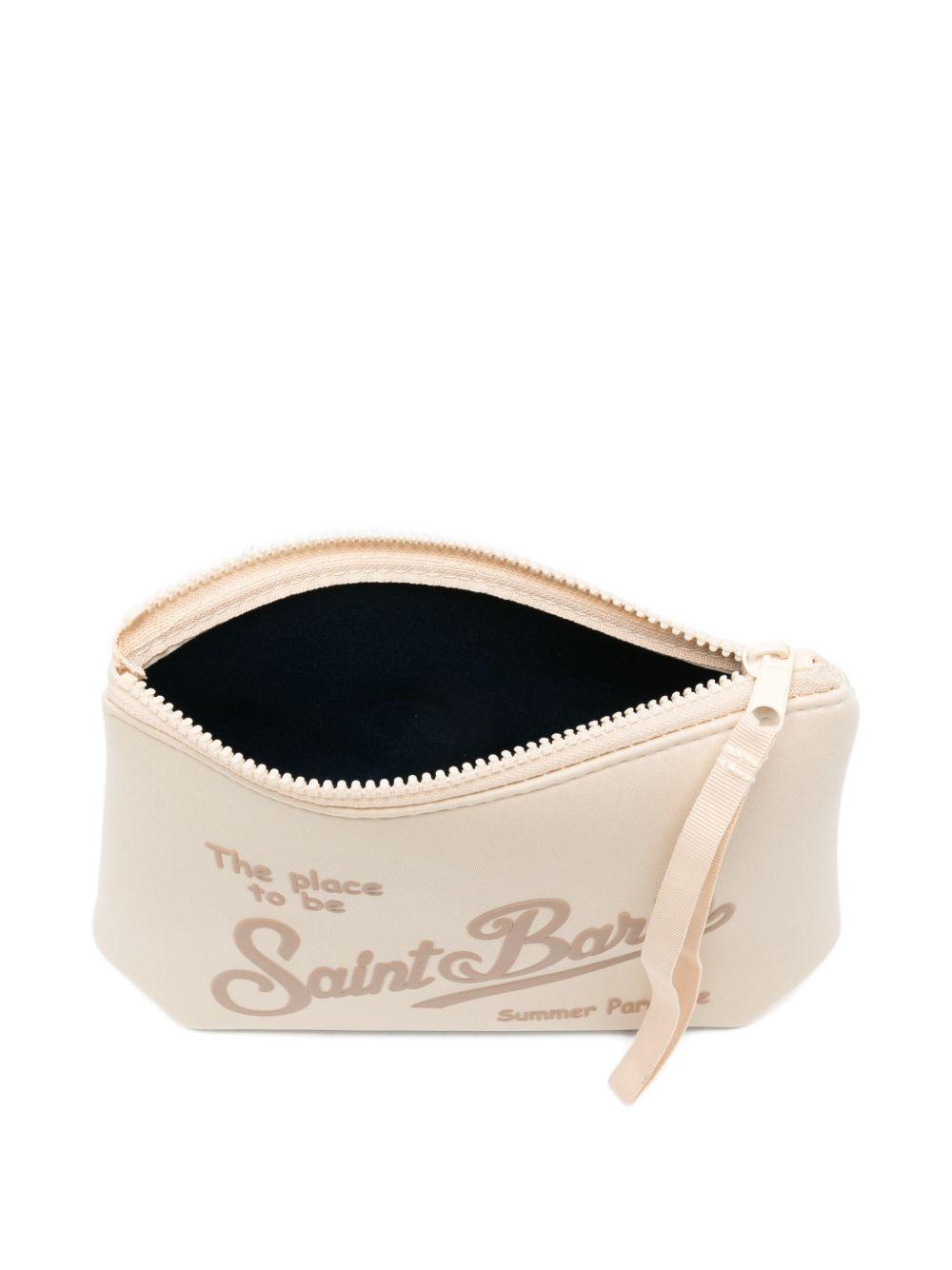 Pochette con zip e stampa lettering ALIN001 08507L MC2 SAINT BARTH 