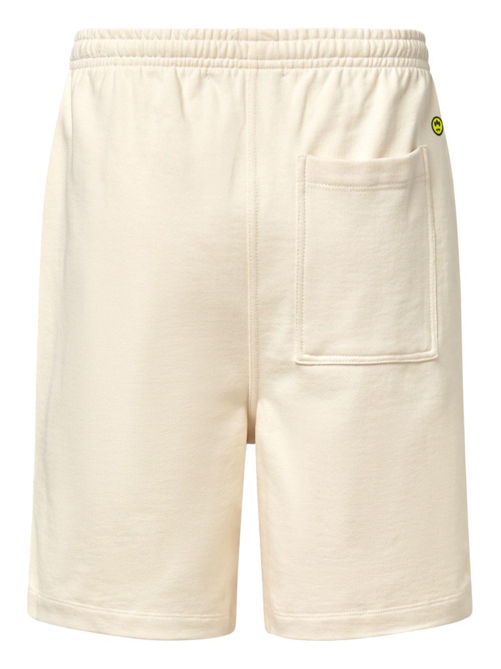 Bermuda vaniglia basic con logo