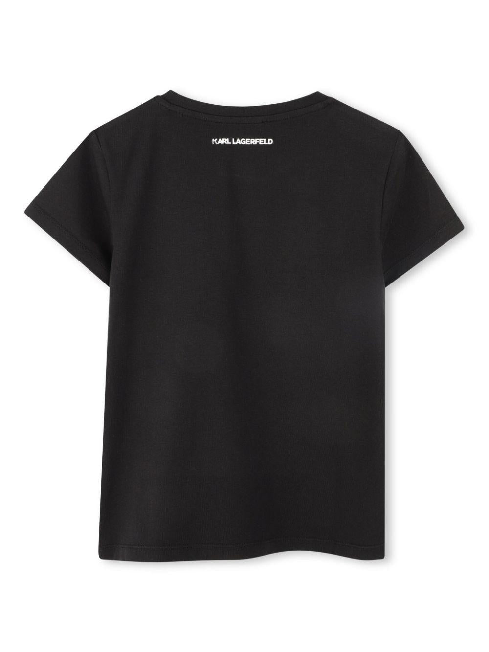 T-shirt nera cat