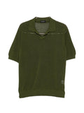 Polo in cotone a maglia aperta