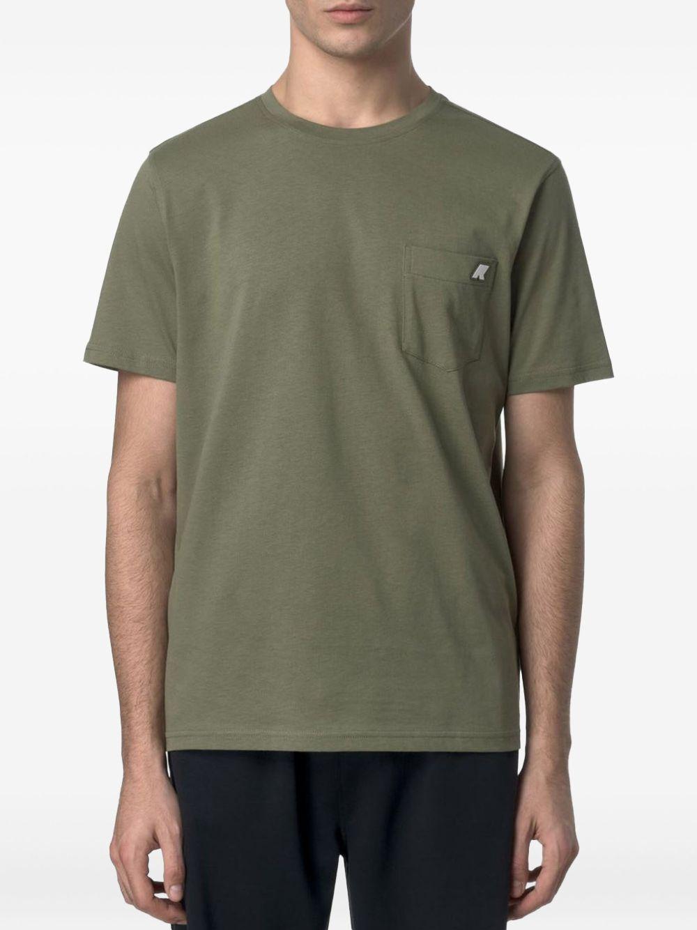 T-shirt ricamo scritta K31368W V15 K-WAY 