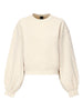 Beige sweater with embroidered logo