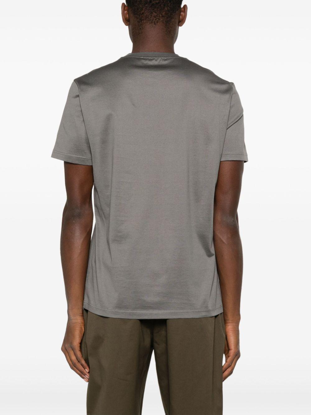 T-shirt Grigio Antracite in Cotone L1TFW24256525 N066 LOW BRAND 