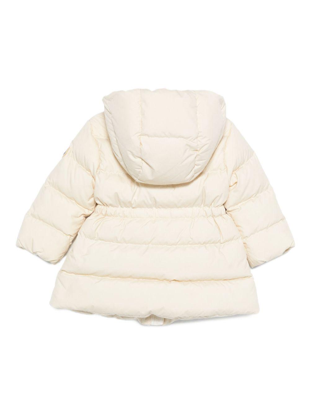 Giacca Trapuntata Beige con Cappuccio e Zip K29511C00001597YW 041 MONCLER KIDS 