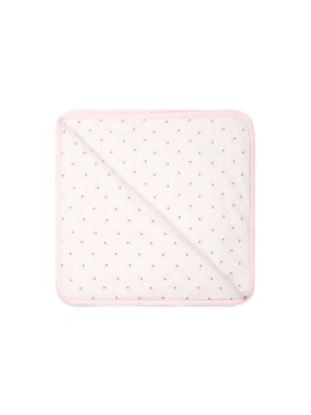 Coperta rosa logo ricamo