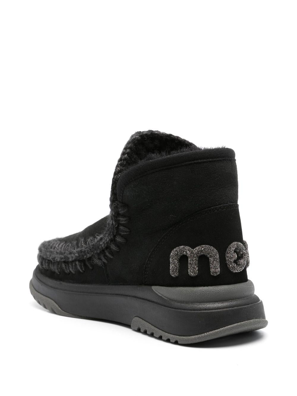 Stivali Eskimo foderati in shearling MUFW421001A BKBK MOU 