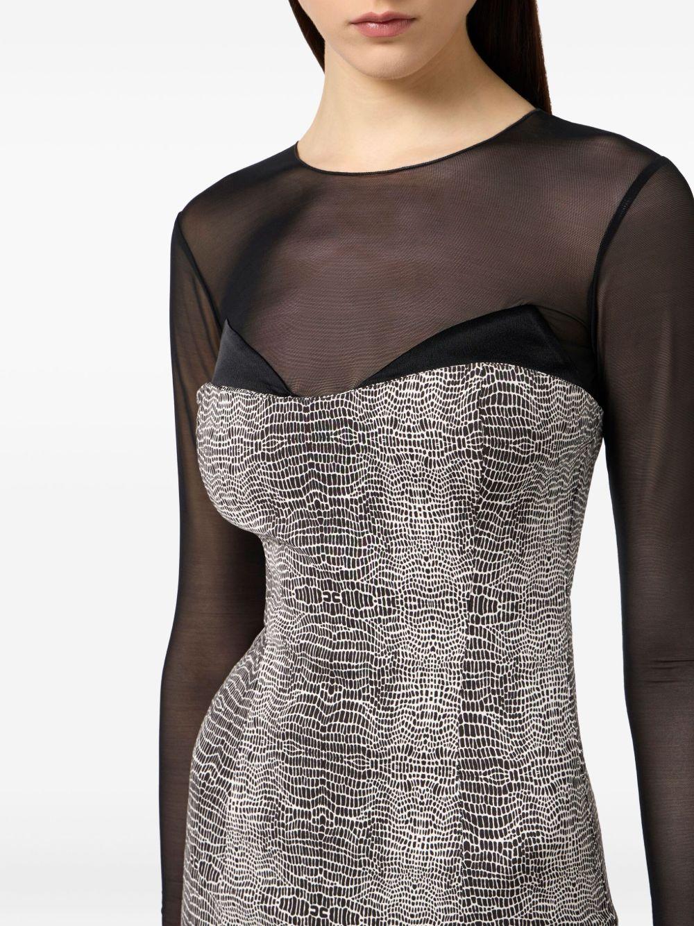 Abito Midi con Stampa AB87657E2 110 ELISABETTA FRANCHI 