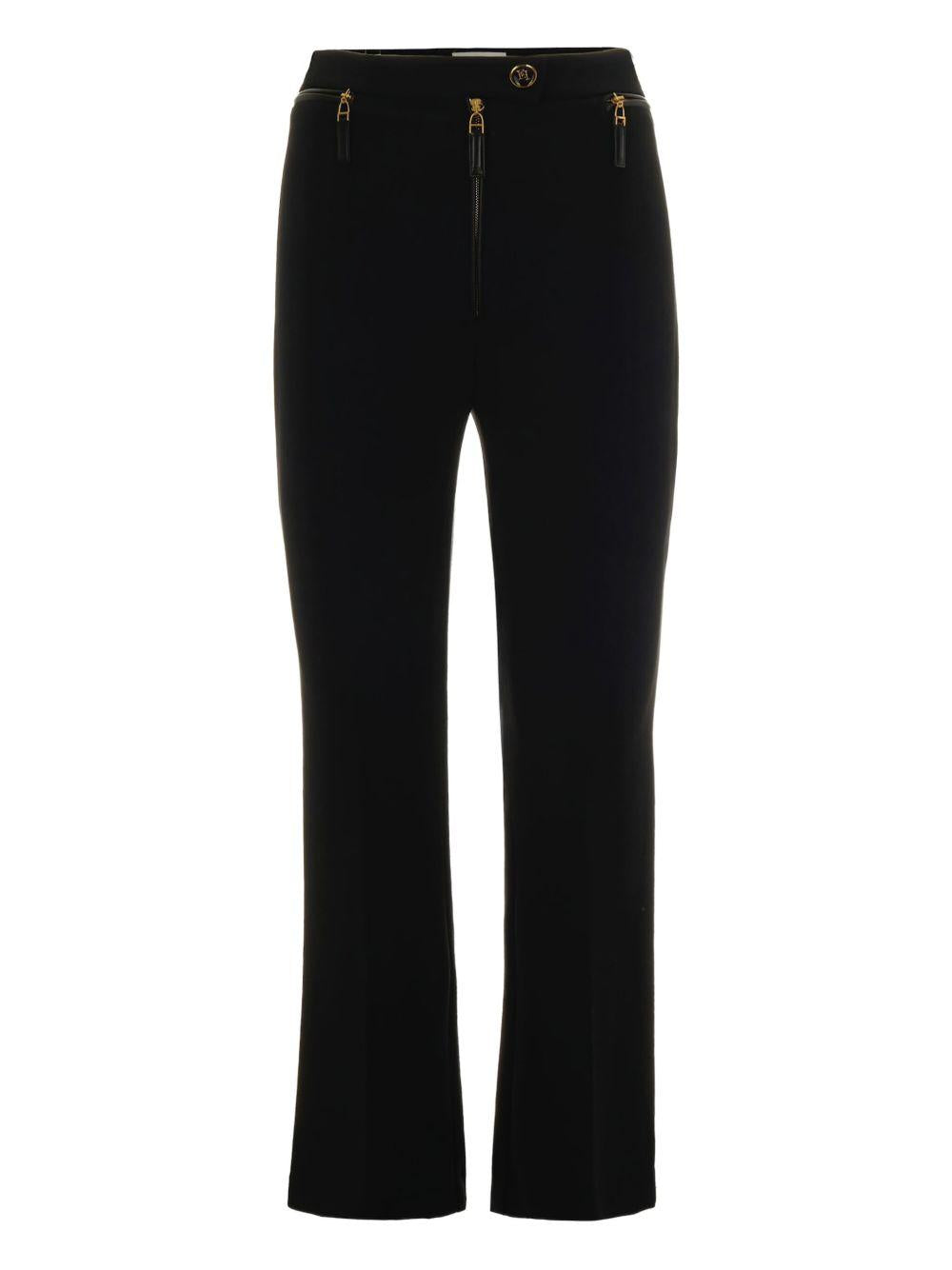 Pantaloni con Zip e Dettagli Oro PA10856E2 110 ELISABETTA FRANCHI 