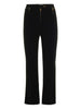 Pantaloni con Zip e Dettagli Oro