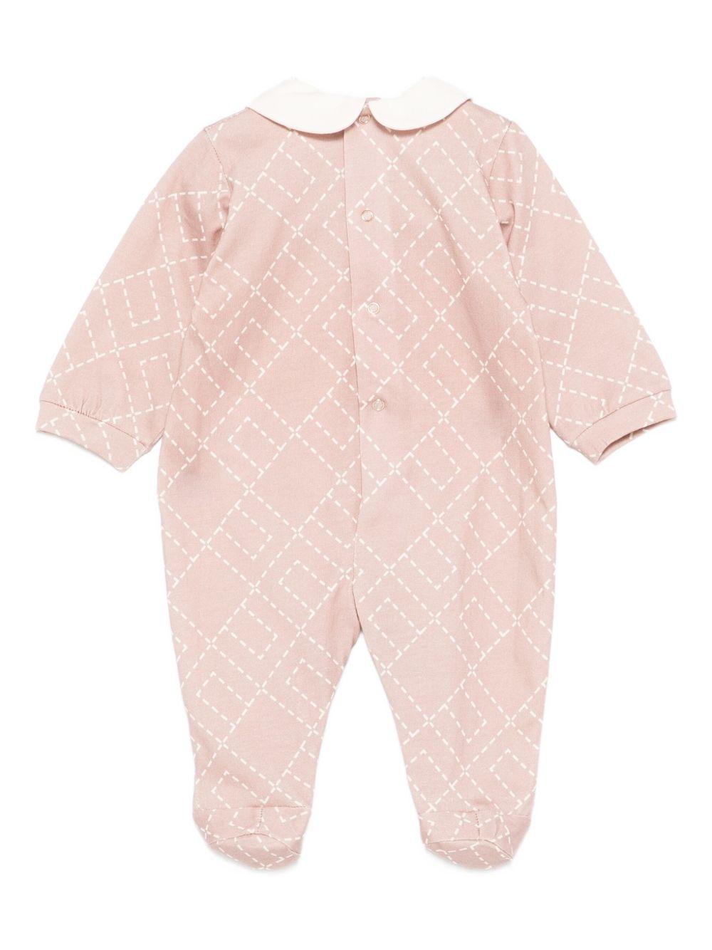 Pigiama cipolla con motivo geometrico ENTU140JF054F D854 ELISABETTA FRANCHI KIDS 