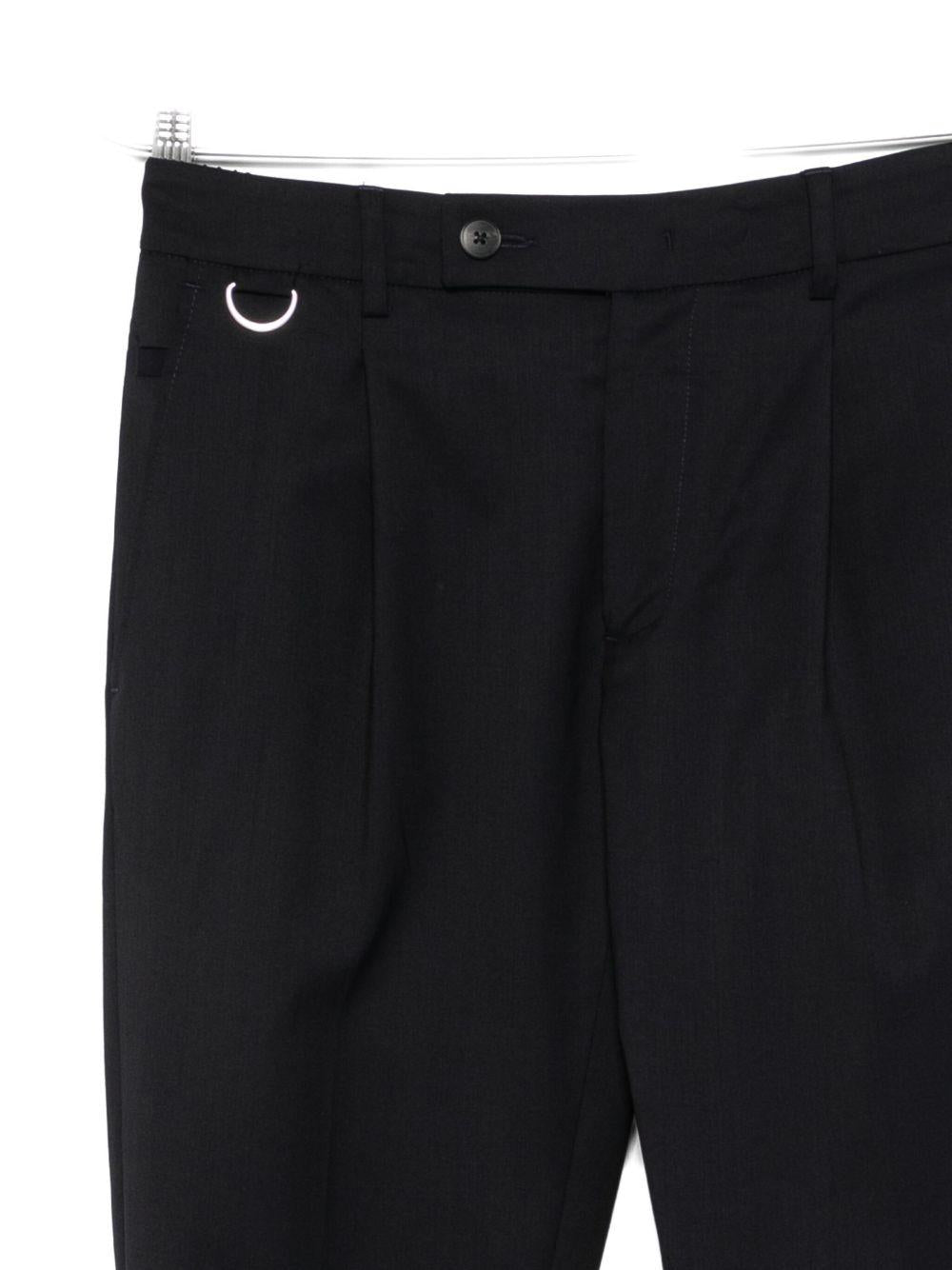 Pantaloni blu D-ring con pieghe L1PFW25266920 E044 LOW BRAND 