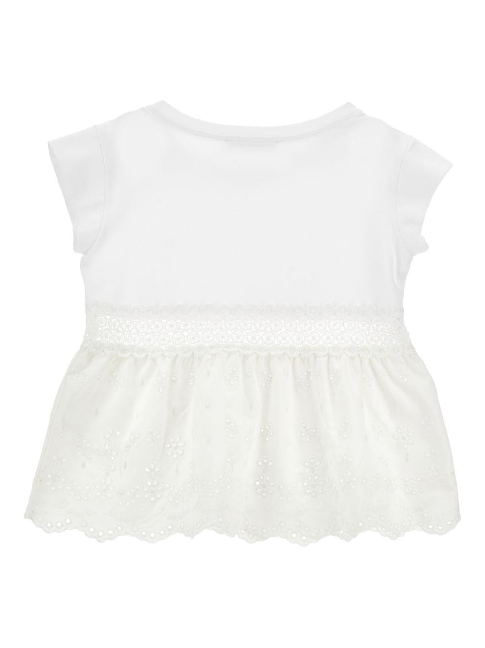 Top con gonna in tulle ricamato 17G6047005 0099 MONNALISA KIDS 