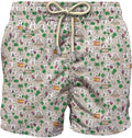 Boxer mare in poliestere riciclato con stampa