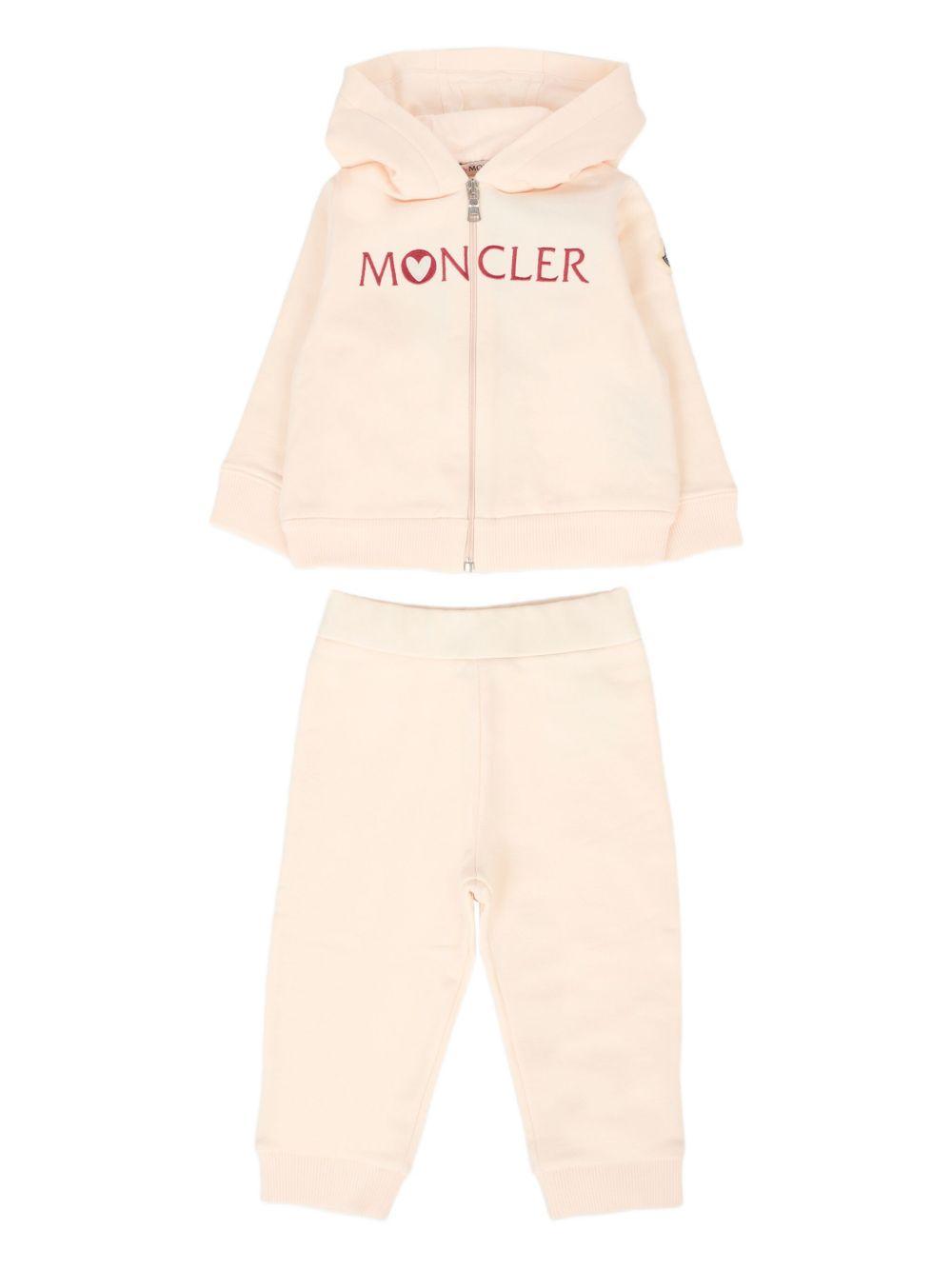 Set Tuta con Cappuccio e Logo Cuore K29518M0001089A23 529 MONCLER KIDS 