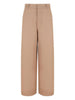Pantaloni Vita alta con Tasche Applicate