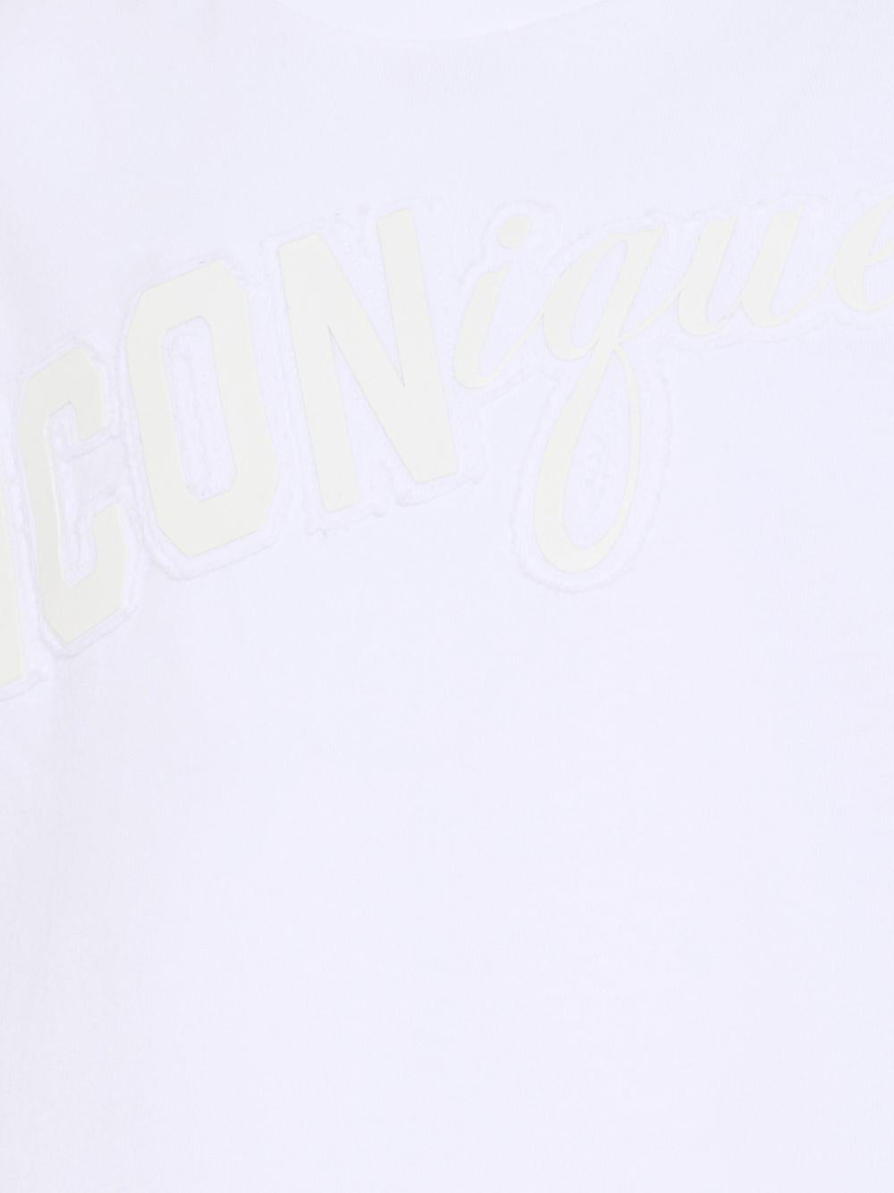 T-shirt a maniche corte in cotone DQ3388D0AG7 DQ100 DSQUARED KIDS 