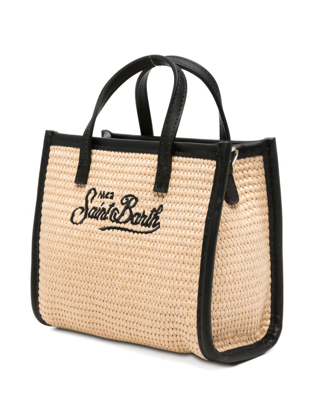 Borsa tote in paglia con ricamo logo VVID001 00421L MC2 SAINT BARTH 