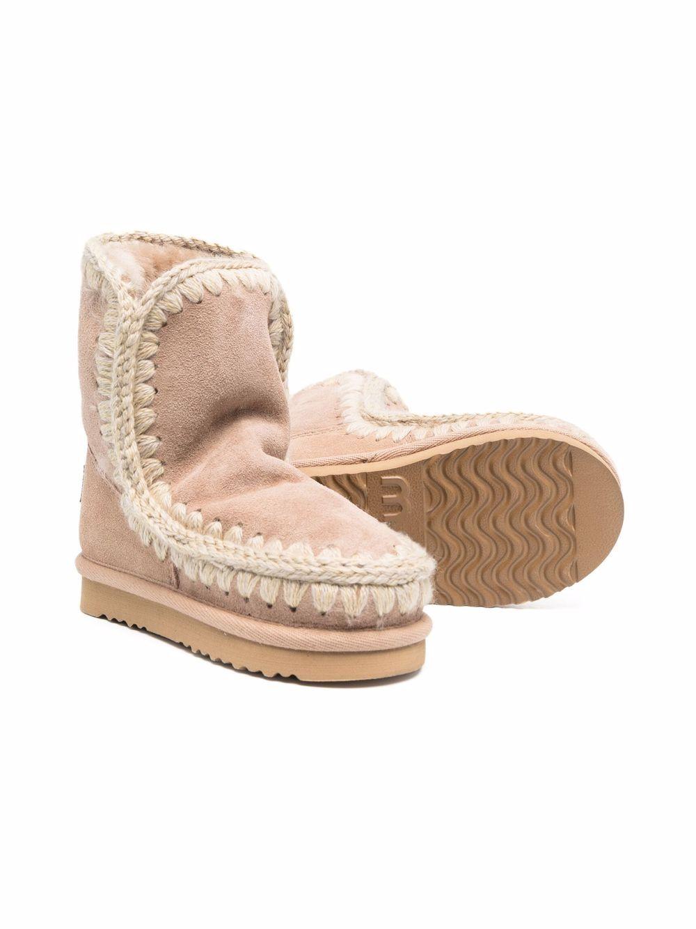 Stivali rosa antico in pelle scamosciata MUFK101000A CAM MOU KIDS 