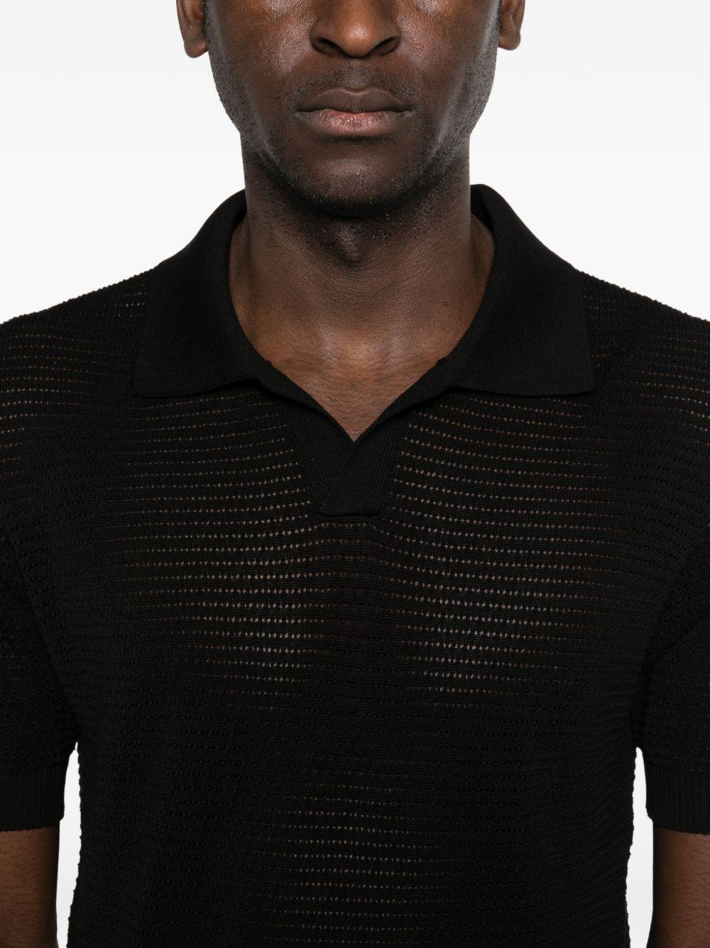 Polo in maglia scollo a V FINLAYPWE2602 NERO TAGLIATORE 