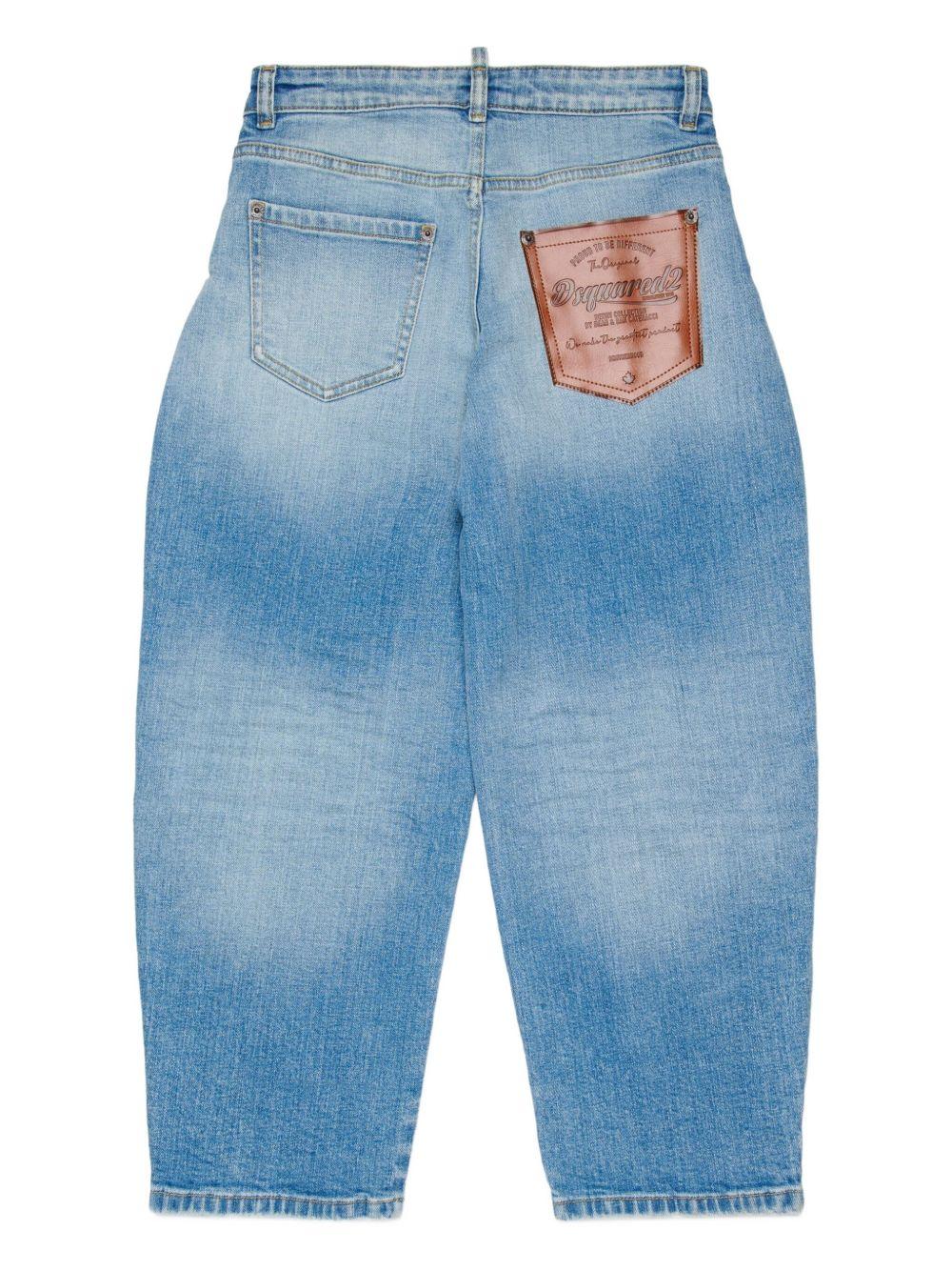 Jeans ampi a vita alta DQ3282D0AF3 DQ01 DSQUARED KIDS 