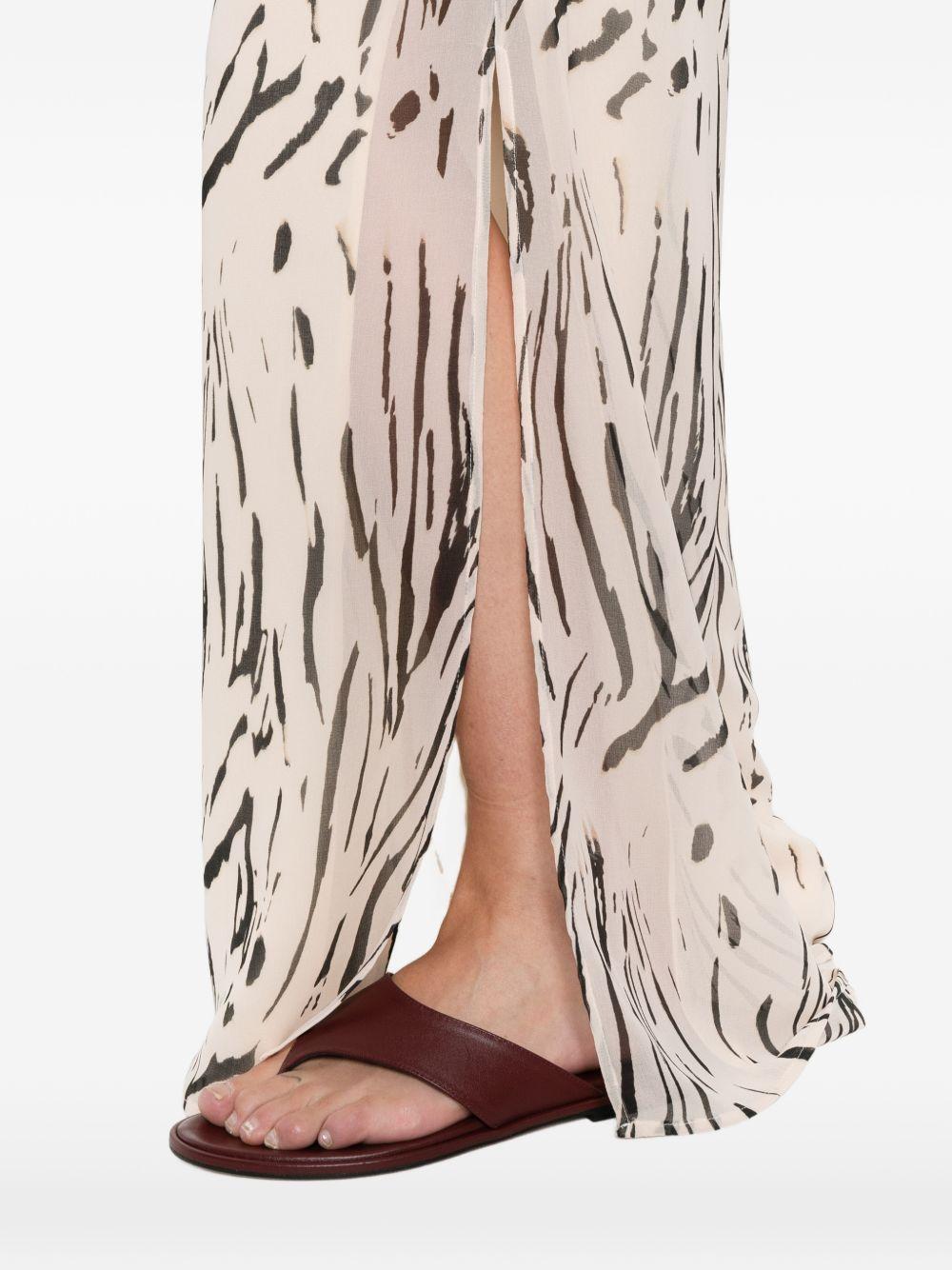 Pantaloni palazzo in poliestere stampa astratta 2611131092200 009 PENNY BLACK 