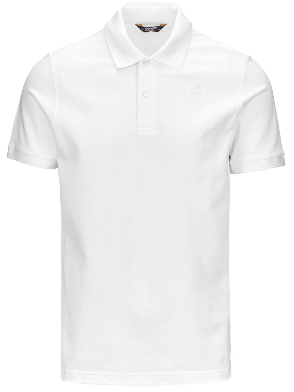 Polo Amedee pique bianca K5127BW 001 K-WAY 