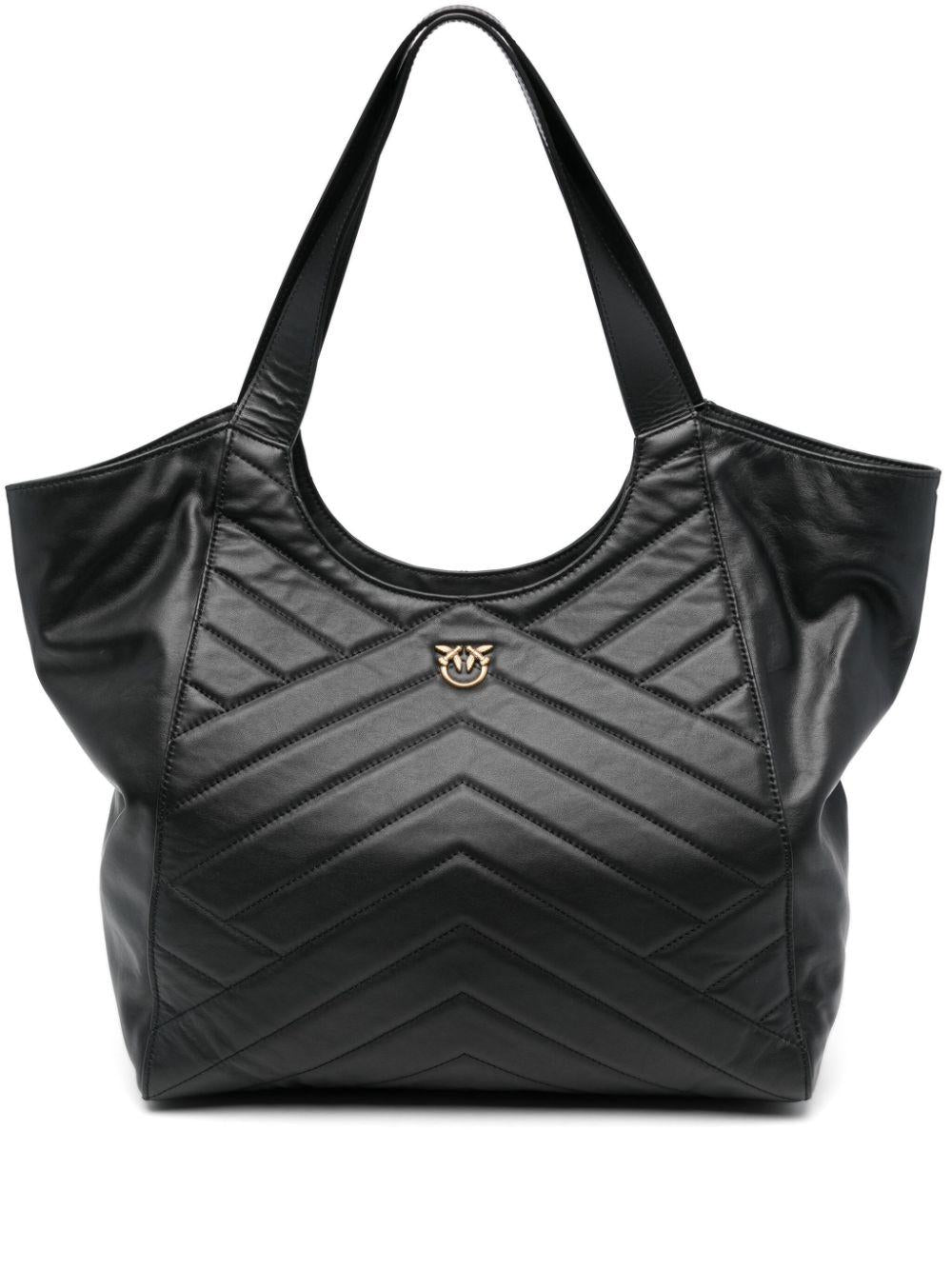 Borsa Tote puzzle nera