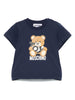 T-shirt blu teddy toy neonato