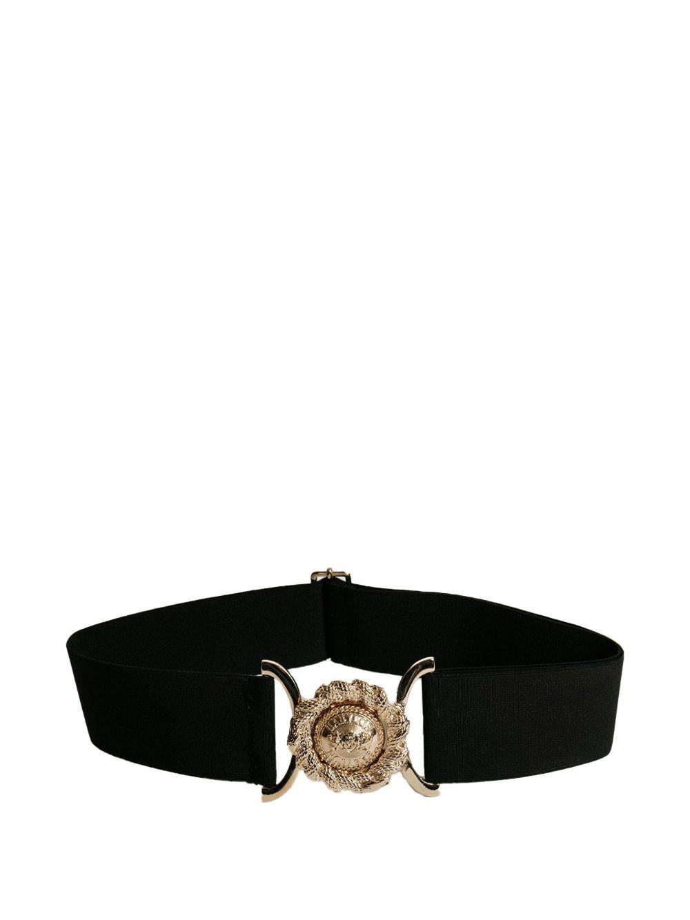 Cintura elasticizzata nera/oro