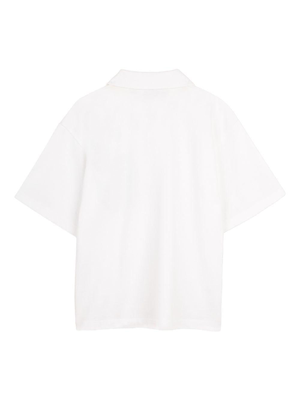 Polo in cotone con tasca stampata W60768 10P MARC JACOBS KIDS 