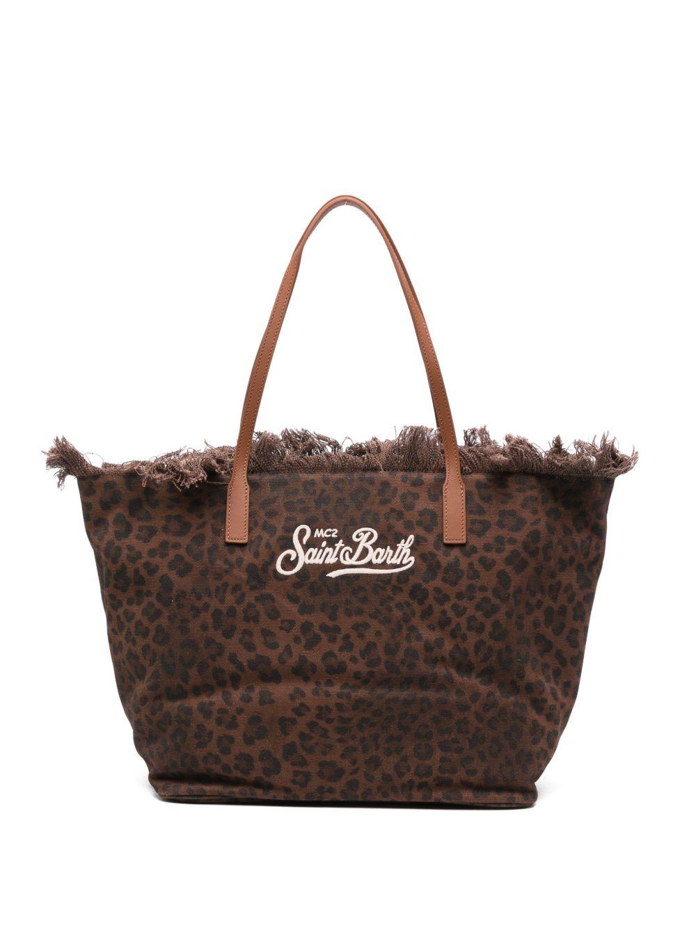 Borsa a spalla con stampa animalier CBF0001 00588L MC2 SAINT BARTH 