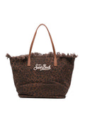 Borsa a spalla con stampa animalier