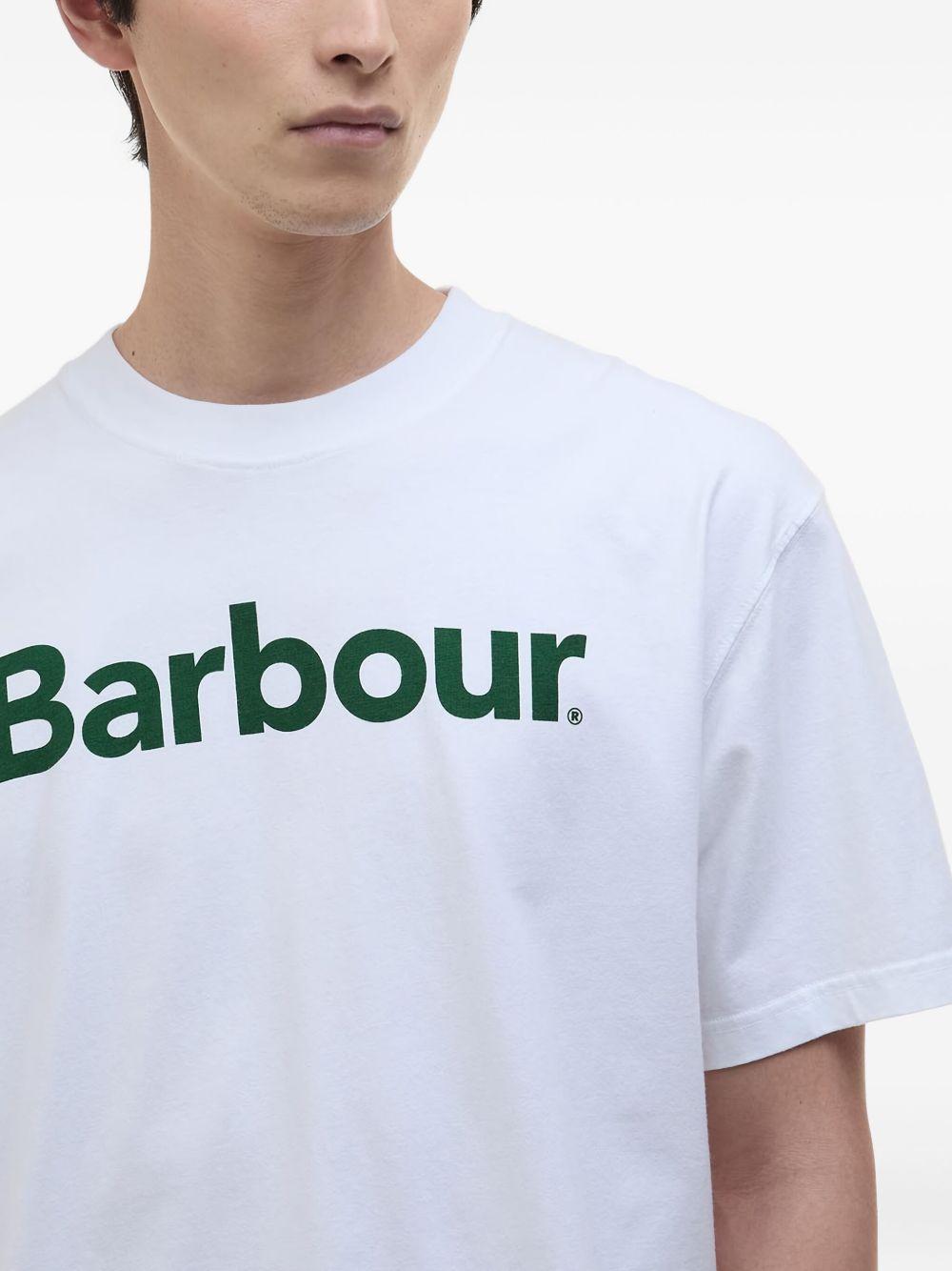 T-shirt in cotone con logo MTS1406 WH11 BARBOUR 