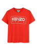 T-shirt rossa stampa logo lettering