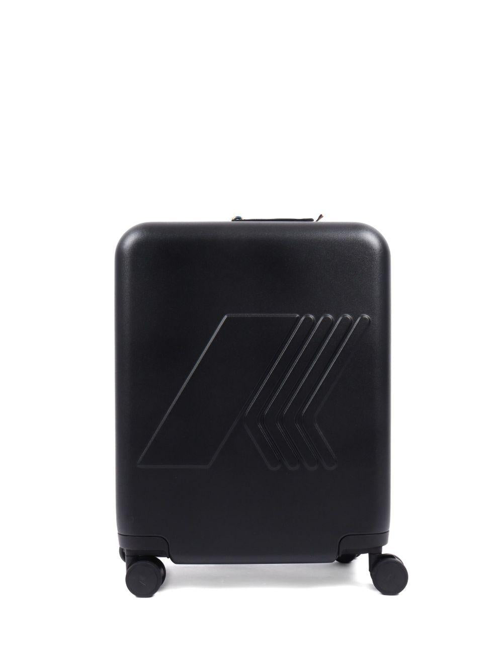 Valigia con Logo Goffrato e Quattro Ruote K81372W USY K-WAY 
