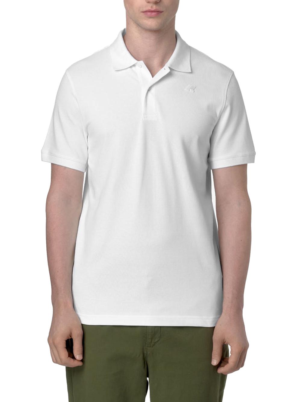 Polo Amedee pique bianca K5127BW 001 K-WAY 