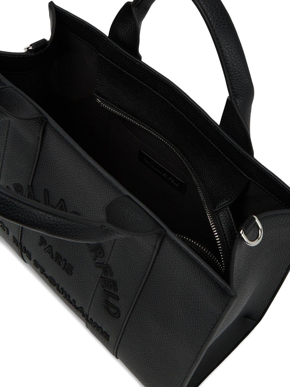 Borsa a mano con logo goffrato e tracolla B1W30041NN 999 KARL LAGERFELD 