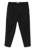 Pantaloni Neri con Pieghe