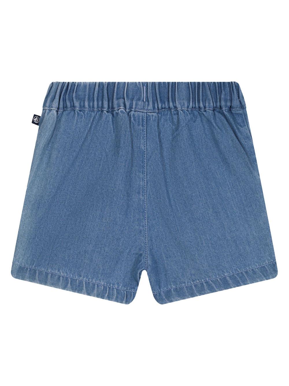 Short in denim elasticizzato