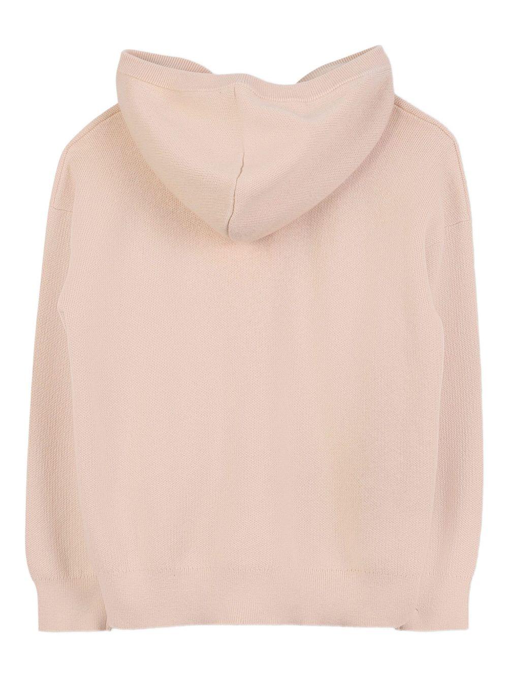 Camicia con Cappuccio Zip e Logo Ricamato C20790 257 CHLOE KIDS 