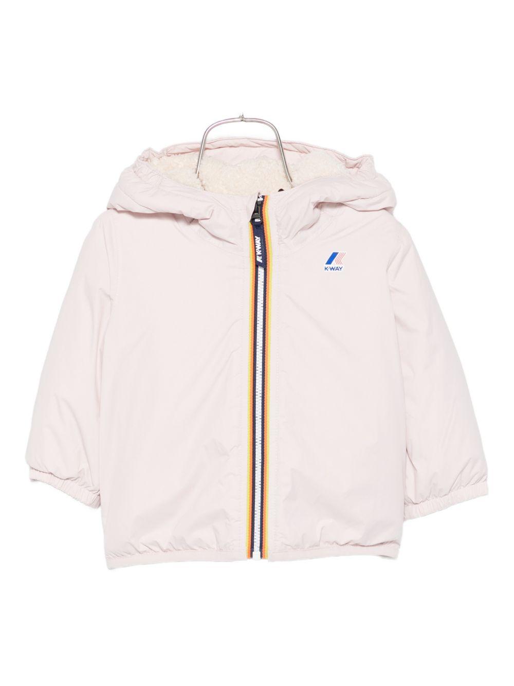 Giacca rosa E. Le Vrai 4.0 Claudine con cappuccio K7142RW W7G K-WAY KIDS 