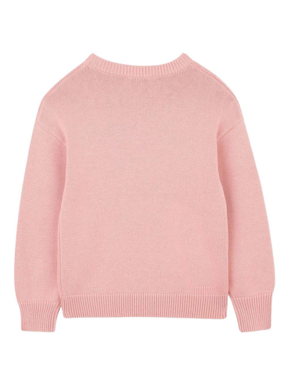 Maglione con Motivo Tiger Head e Finiture a Coste K61334 47H KENZO KIDS 