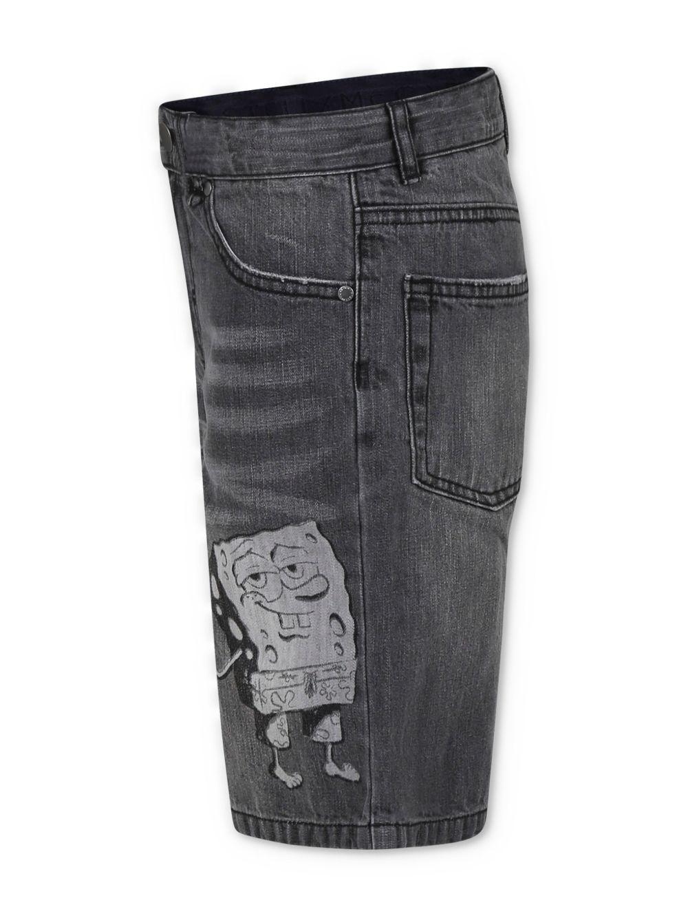Bermuda denim grigio spongebob