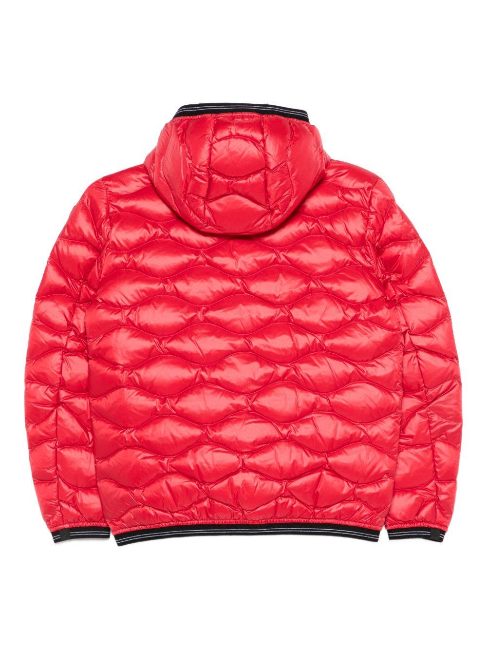 Piumino con cappuccio rosso 25WBLKC03438006719 552GG BLAUER KIDS 