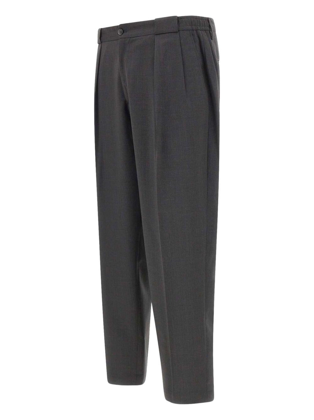 Pantaloni Grigi Sartoriali con Pieghe PORTOBELLOS400100 00080 BRIGLIA 